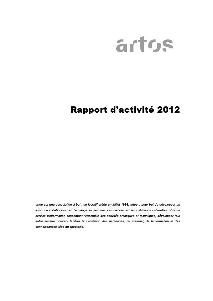 Rapport d'activité 2012